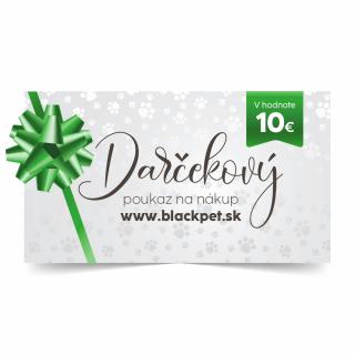 Darčekový poukaz na nákup blackpet.sk 10€