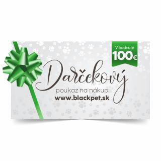Darčekový poukaz na nákup blackpet.sk 100€