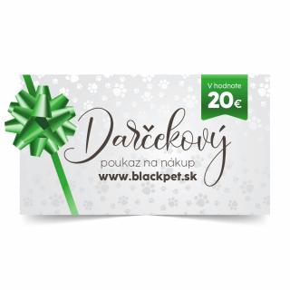 Darčekový poukaz na nákup blackpet.sk 20€