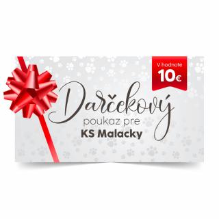 Darčekový poukaz pre KS Malacky 10€