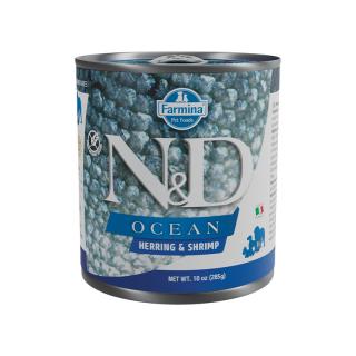 Farmina ND dog OCEAN herring  shripms konzerva 285 g
