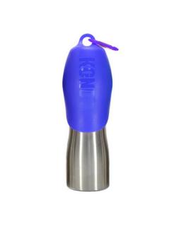 Fľaša na vodu nerezová pre psa, modrá KONG  H2O (740ml/25oz) Stainless Steel Bottle Blue