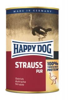 Happy Dog PREMIUM - Fleisch Pur - pštrosie mäso konzerva 400 g