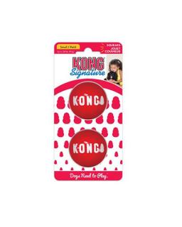 Hračka Kong Dog Signature Lopta červená, guma termoplastická, L (2 ks/ bal.)