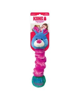 Hračka Kong Dog Squiggles Assorted Postavička, polyester, M