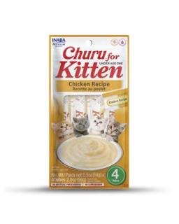 Pamlskok Inaba Churu Kittenl cat Kura 12 x 4 tuby 720 g