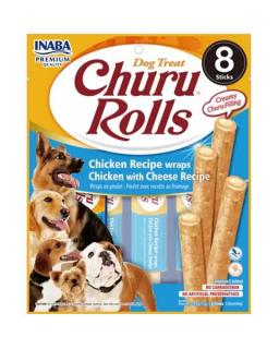 Pamlsok Inaba Churu Rolls dog Kura so syrom 8 x 8 ks 768 g