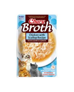 Pamlsok Inaba PS Ciao Broth cat Kura s hrebenatkou 12 ks 480 g