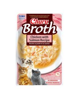 Pamlsok Inaba PS Ciao Broth cat Kura s lososom 12 ks 480 g