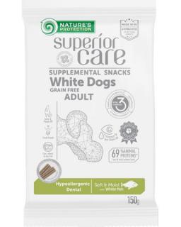 Pamlsok Natures P Superior Care white dog Hypoallergenic Dental Care Grain free white fish 150 g