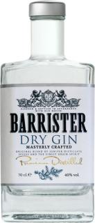 BARRISTER DRY GIN 0.70L 40% (čistá fľaša)