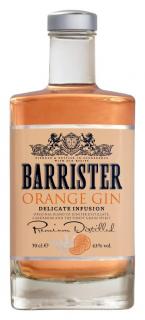BARRISTER ORANGE GIN  0.70L 43% (čistá fľaša)