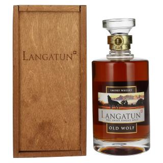 LANGATUN SMOKY SINGLE MALT OLD WOLF 0.50L 46% GB (kazeta)