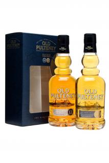 OLD PULTENEY 12 YO + 17 YO 2x0.35L 43% (set)