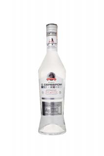 VODKA WITH SILVER PREMIUM WHITE LABEL 0.70L 40% (čistá fľaša)