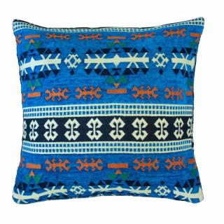 Kilim Obliečky na Vankúš - Modrá