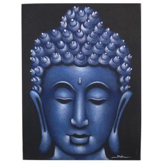 Obraz Budhu - Pieskovaný - Modrý