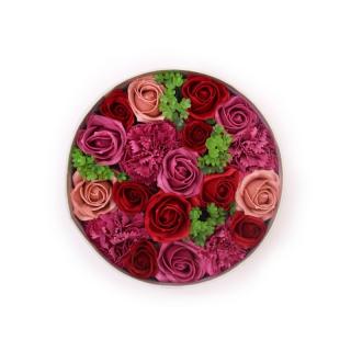 Okrúhly Box - Vintage Ruža