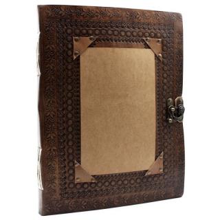Veľký Kožený Zápisník (25x32.5 cm) - Prispôsobiteľný
