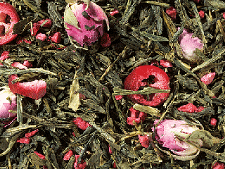 Clematis SENCHA brusnice malina 100 g Zelený aroma čaj