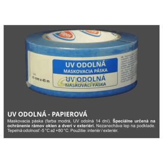 Maskovacia páska UV odolná 48mm x 45m papierová 5078