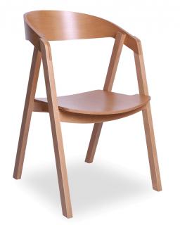 Stohovateľná stolička GURU/L BUK