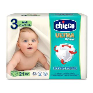 Plienky Chicco Ultra Midi 21ks