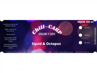 Boilies v dipe Squid a Octopus OBJEM: 250g, Veľkosť: 16mm