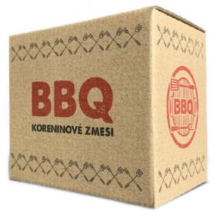 7dílná krabička směsí BBQ koření na gril