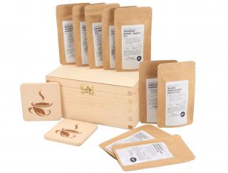 Darčeková drevená krabička - Súprava ovocných čajov