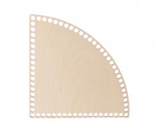 Drevené dno/veko na košík - kruhový výsek breza Zvoľte variant:: 25x25 cm