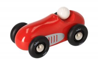 Drevené športové auto mini - červené