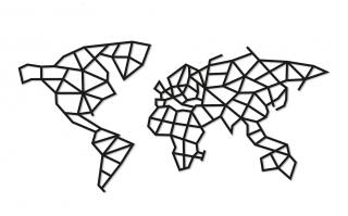 Nástenné drevené puzzle - Mapa sveta