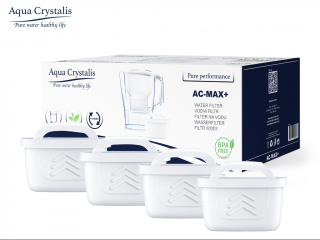 Aqua Crystalis AC-MAX+  filtračná patróna - náhrada filtrov brita Maxtra a Maxtra+ (4 kusy)