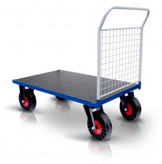 Plošinový vozík 1 X madlo so sieťou PROFI s nafukovacími kolesami 52608-25 Nosnost (kg): 300, Rozměry (mm): 1000 x 600