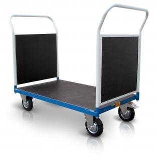 Plošinový vozík 2 x madlo s doskou 500 kg PROFI 52608-32 Rozměry (mm): 800 x 1300