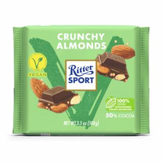 Čokoláda vegán s mandľami 100 g   RITTER SPORT