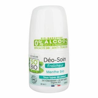 Dezodorant prírodný 24h osviežujúci s mätou 50 ml BIO   SO'BiO étic