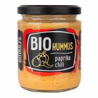 Hummus- nátierka cícerová s paprikou a chilli 230 g BIO   RUDOLFS