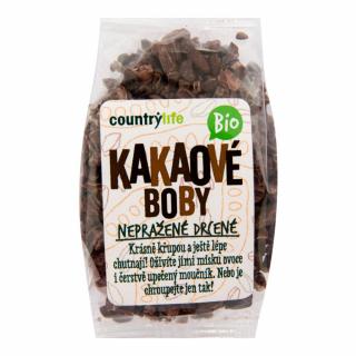 Kakaové bôby nepražené drvené 100 g BIO   COUNTRY LIFE