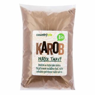 Karobový prášok tmavý 500 g BIO   COUNTRY LIFE