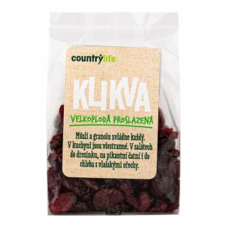 Kľukva veľkoplodá presladená 100 g   COUNTRY LIFE