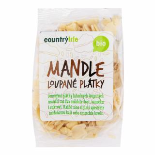 Mandle lúpané plátky 100 g BIO   COUNTRY LIFE