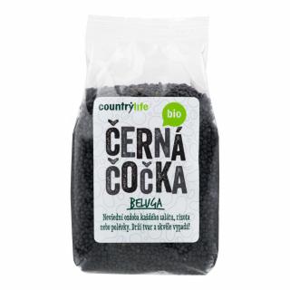 Šošovica čierna beluga 500 g BIO   COUNTRY LIFE