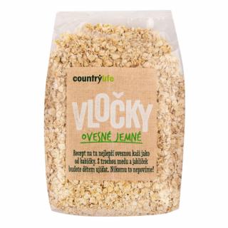 Vločky ovsené jemné 500 g   COUNTRY LIFE