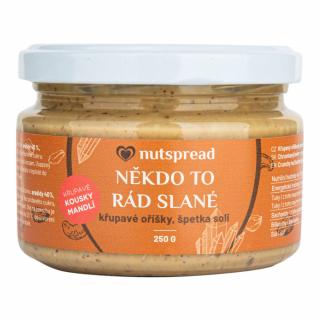 VÝPREDAJ!!!Krém Niekto to rád slané 250 g   NUTSPREAD