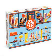 DJECO Zig & Go Junior - Dřevěná dráha Magic - 43pcs