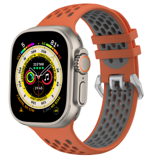Cubenest Sportovní řemínek na Apple Watch , Barva Oranžovo-šedá