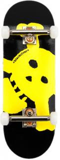 BerlinWood Blackriver - Komplet Fingerboard  New Skull  Yellow 5ply 29mm