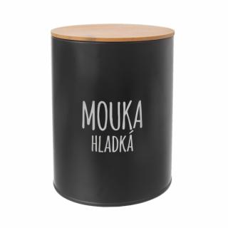 Dóza Hladká mouka BLACK pr. 13 cm